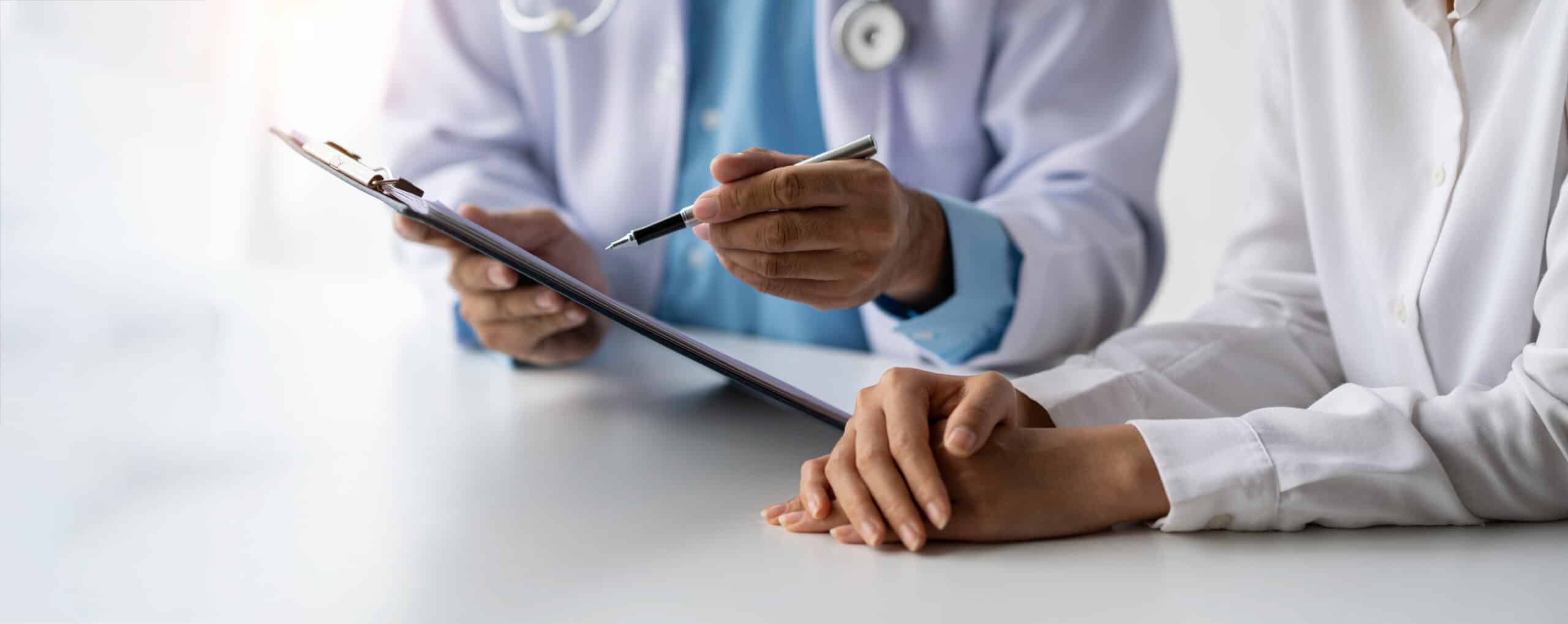 Doctors have conversations with patients while discussing and explaining symptoms or counseling diagnosis health and consult treatment of disease, healthcare, and assistance concept.